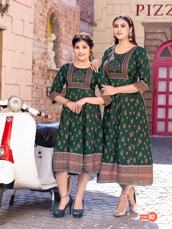 Banwery Me And Mom Vol 2 Mother Daughter Designer Kurti Collection